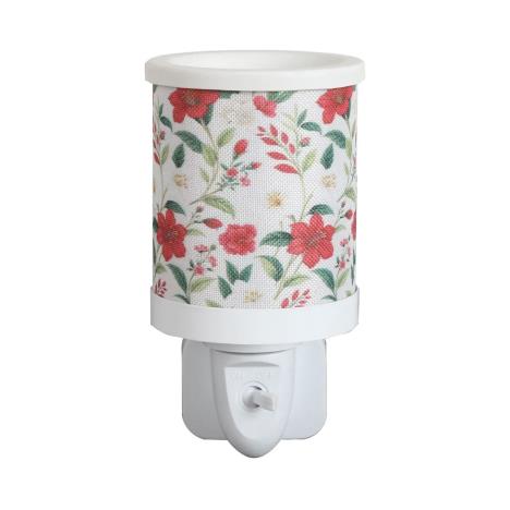 Aroma Red Floral Plug In Wax Melt Warmer  £13.04