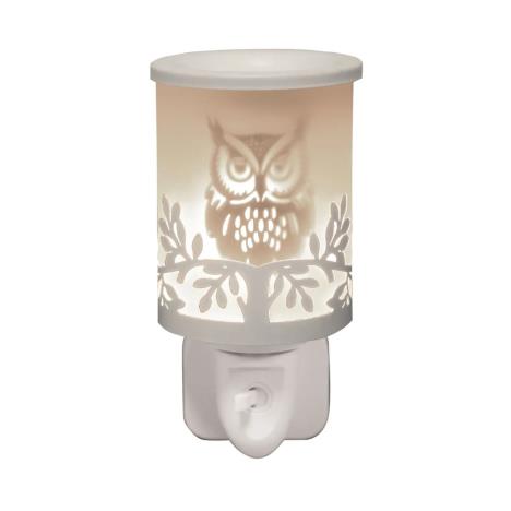Aroma White Owl Plug In Wax Melt Warmer  £13.04