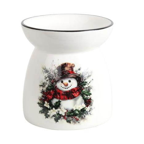 Aroma Christmas Snowman Ceramic Wax Melt Warmer  £4.94