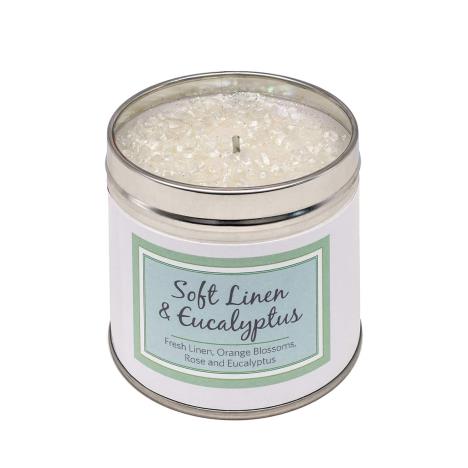 Best Kept Secrets Soft Linen &amp; Eucalyptus Tin Candle