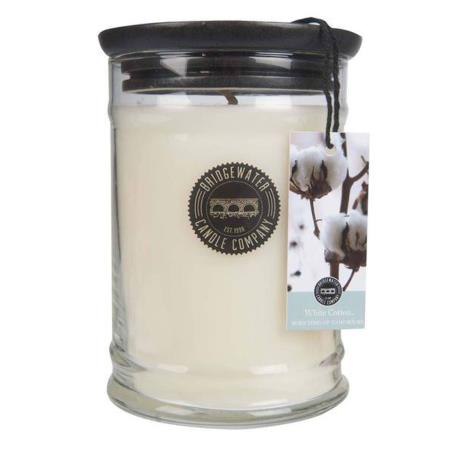 Bridgewater White Cotton Large Jar Candle  £31.46