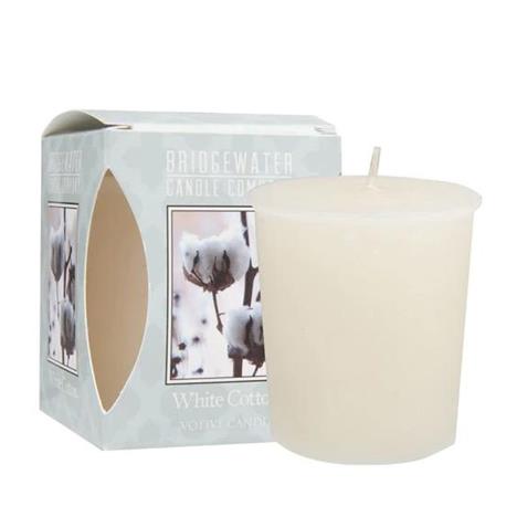 Bridgewater White Cotton Votive Candle