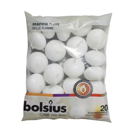 Bolsius White Floating Candles (Pack of 20)