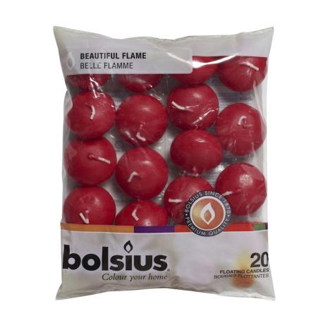 Bolsius Wine Red Floating Candles (Pack of 20)  £8.54