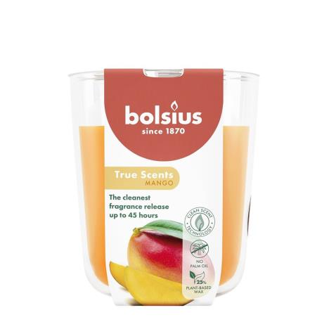 Bolsius Mango True Scents Medium Glass Jar Candle  £5.84