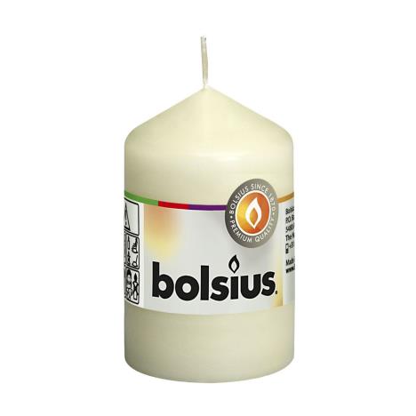 Bolsius Ivory Pillar Candle 8cm x 6cm