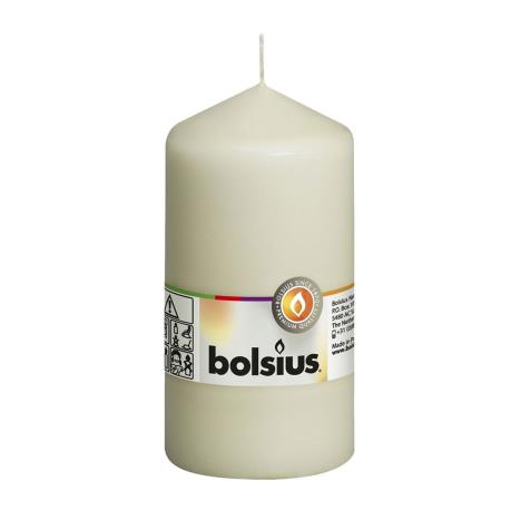 Bolsius Ivory Pillar Candle 13cm x 7cm  £4.94