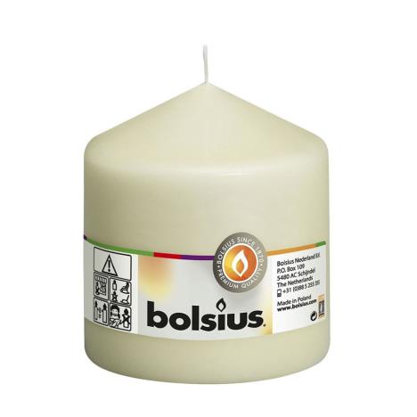 Bolsius Ivory Pillar Candle 10cm x 10cm