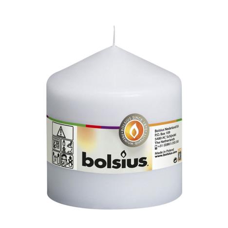 Bolsius White Pillar Candle 10cm x 10cm  £5.62