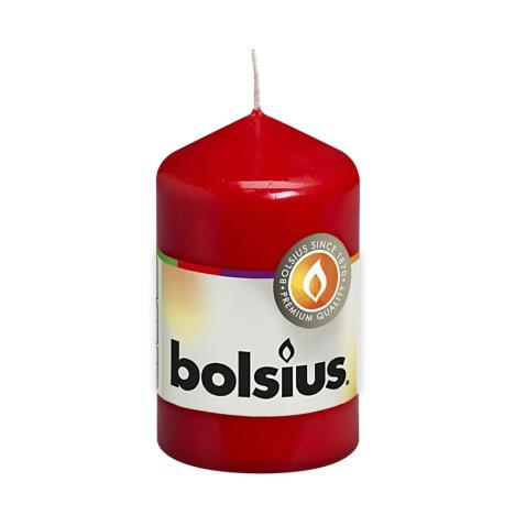 Bolsius Red Pillar Candle 8cm x 5cm