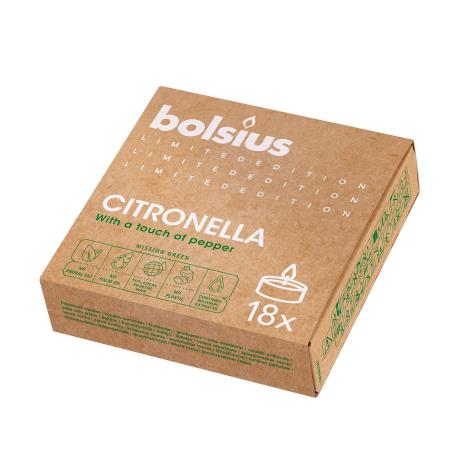 Bolsius Citronella Divine Earth Limited Edition Tealights (Pack of 18)  £4.04