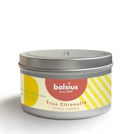 Bolsius True Citronella Metal Tin Candle