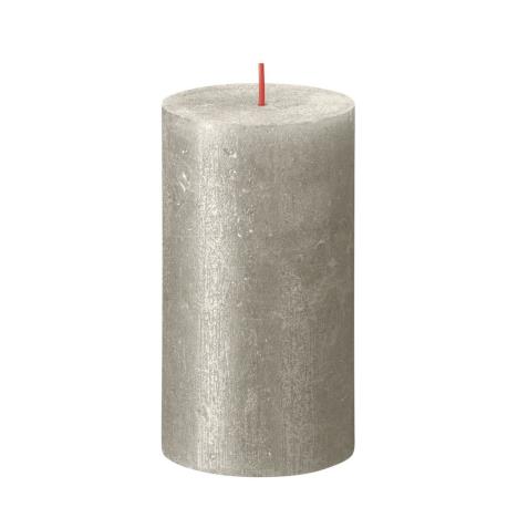 Bolsius Champagne Rustic Shimmer Metallic Pillar Candle 13cm x 7cm  £6.74