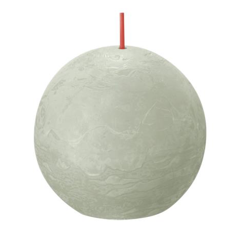Bolsius Foggy Green Rustic Ball Candle 8cm