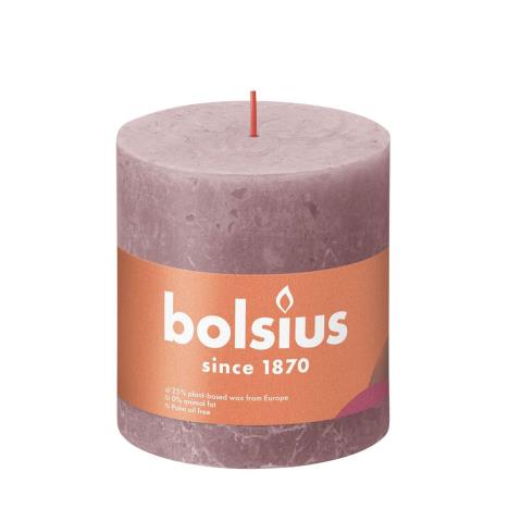 Bolsius Ash Rose Rustic Shine Pillar Candle 10cm x 10cm  £10.34