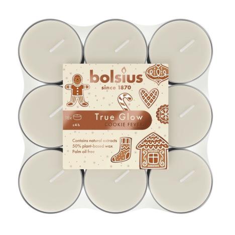 Bolsius Cookie Fever 4 Hour Tealights (Pack of 18)  £2.44