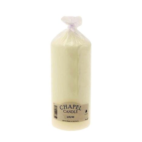 Chapel Candles Ivory Pillar Candle 13.5cm x 4cm