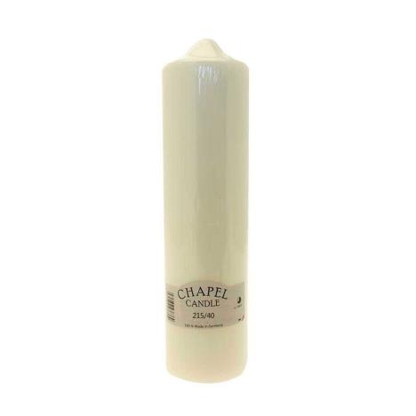 Chapel Candles Ivory Pillar Candle 21.5cm x 4cm