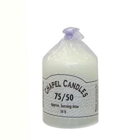 Chapel Candles White Pillar Candle 7.5cm x 5cm