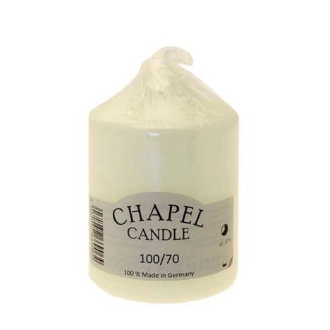 Chapel Candles Ivory Pillar Candle 10cm x 7cm