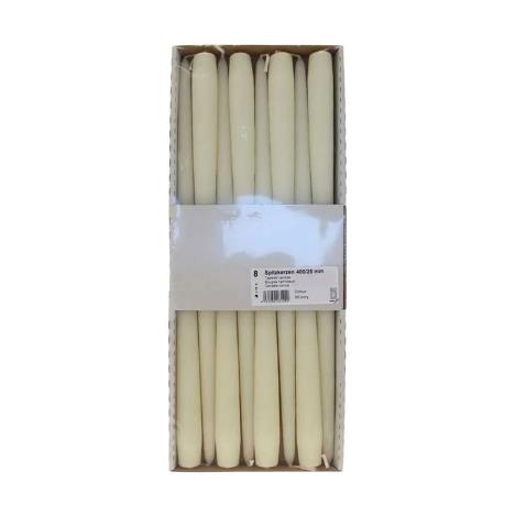 Bolsius Ivory Tapered Candle 40cm (Pack of 8)  £26.99