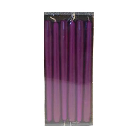 Bolsius Purple Tapered Candle 25cm (Pack of 12)  £11.69