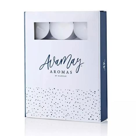 Ava May White Unscented Tea Light Candles (Pack of 24)