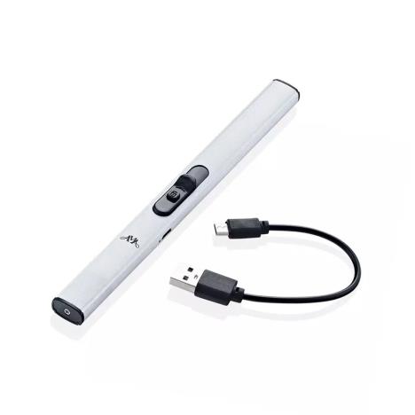 Ava May Silver USB  Electronic Lighter With Charger  £6.79
