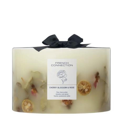 French Connection Cherry Blossom & Rose Pillar Candle 15cm x 10.5cm  £34.19