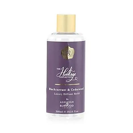 Ashleigh &amp; Burwood Blackcurrant &amp; Cedarwood Heritage Collection Reed Diffuser Refill 300ml