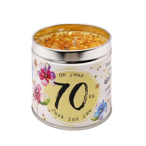 Best Kept Secrets 70th Birthday Tin Candle  £8.99