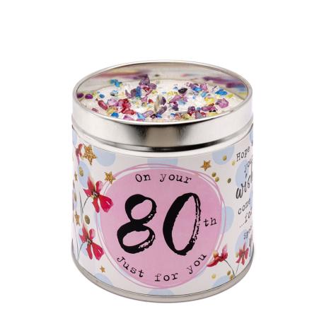 Best Kept Secrets 80th Birthday Tin Candle  £8.99