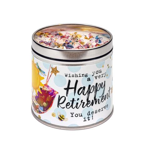 Best Kept Secrets Happy Retirement Tin Candle