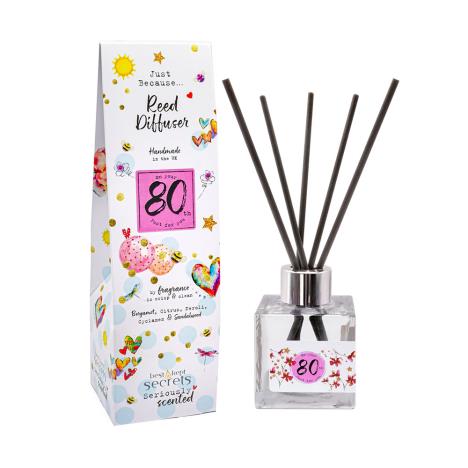 Best Kept Secrets 80th Birthday Sparkly Reed Diffuser - 100ml  £13.49