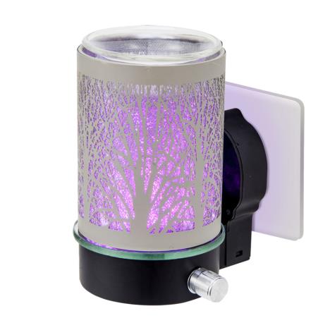 Sense Aroma Colour Changing Grey Tree Plug In Wax Melt Warmer