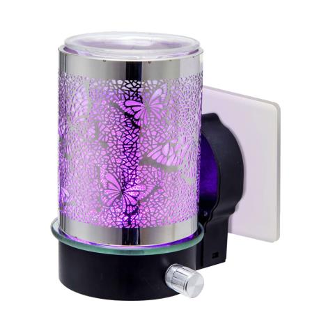 Sense Aroma Colour Changing Silver Butterfly Plug In Wax Melt Warmer  £21.14