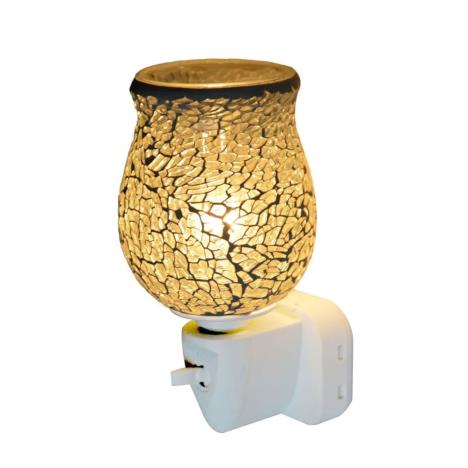 Sense Aroma Opaque Crackle Tulip Mosaic Plug In Wax Melt Warmer  £14.39