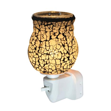 Sense Aroma White Crackle Plug In Wax Melt Warmer