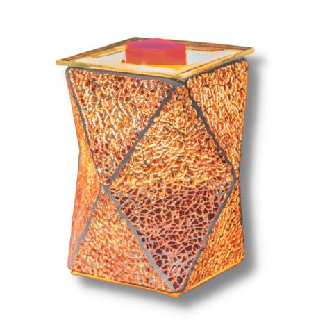 Sense Aroma Rose Gold Crackle Geometric Electric Wax Melt Warmer