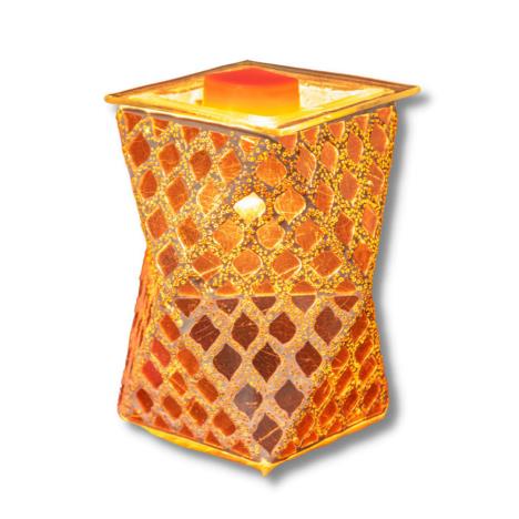 Sense Aroma Rose Gold Moroccan Geometric Electric Wax Melt Warmer