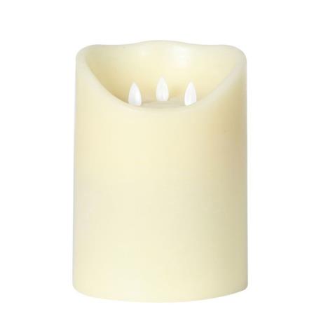 Elements Moving Flame LED Pillar Candle 20 x 15cm