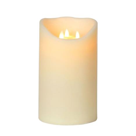 Elements Moving Flame LED Pillar Candle 25 x 15cm