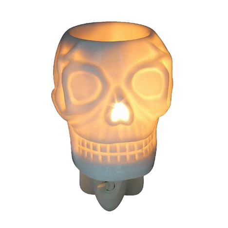 Desire Aroma White Skull Ceramic Plug In Wax Melt Warmer