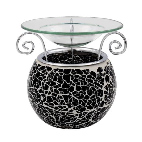 Desire Black Crackle Mosaic Wax Melt Warmer  £6.59