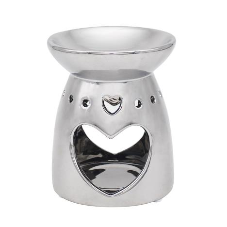 Desire Silver Heart Wax Melt Warmer  £4.19