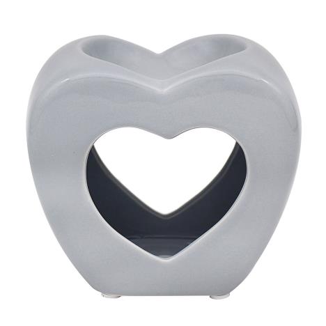 Desire Grey Heart Wax Melt Warmer  £4.19