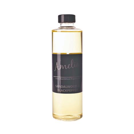 Amelia Sandalwood &amp; Black Pepper Reed Diffuser Refill 250ml