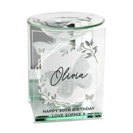 Personalised Geometric Leaf Butterfly Wax Melt Warmer  £17.99
