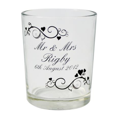 Personalised Ornate Swirl Votive Candle Holder  £5.39