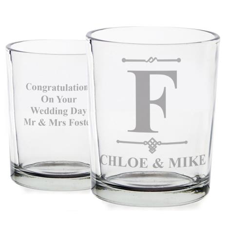 Personalised Decorative Initial Votive Candle Holder  £5.39